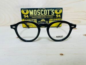 ◆MOSCOT◆MILTZEN◆モスコット◆ミルゼン◆眼鏡フレーム ボストン 黒縁 セルフレーム 未使用 美品