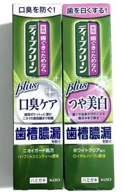 ディープクリーン 薬用ハミガキ 100g 口臭ケア つや美白 2本セット