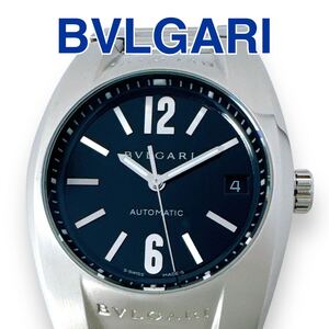 ブルガリ BVLGARI エルゴン EG35S 自動巻き オートマ AUTOMATIC デイト ブラック文字盤 黒 シルバー ユニセックス メンズ レディース 時計