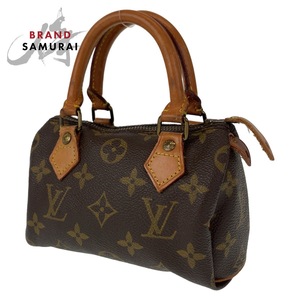 LOUIS VUITTON ルイヴィトン モノグラム ミニ スピーディ ブラウン ゴールド金具 PVC/M41534 ハンドバッグ ミニバッグ レディース 406469