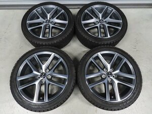 レクサス CT200h 215/45R17 ZWA10 純正 LEXUS Fスポーツ グッドイヤー アイスナビ 7J +45 PCD100 5穴 超バリ溝 スタッドレス 