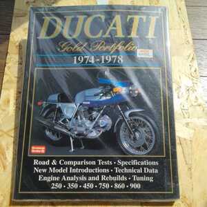 未開封品 送料込！ Brooklands Books DUCATI GOLD PORTFOLIO ドカッティの書籍です。1974-1978 バイク 絶版本 昭和 当時物 空冷 旧車 洋書