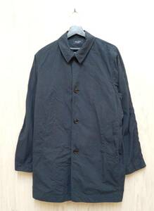 Paul Smith JEANS/ポールスミスジーンズ/コート/ ミドル丈ステンカラーコート/NYLON SOUTIEN- COLLAR COAT/PJ-5Y-62429/232314/ネイビー/L