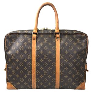 【1円～】 ルイヴィトン LOUIS VUITTON バッグ ビジネスバッグ ポルトドキュマン ヴォワヤージュ レザー ブラウン M53361 VI 0992 中古