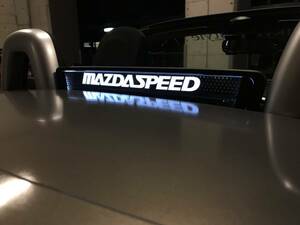 Valkyrie style ロードスター NC専用 ウィンドディフレクター NCEC バージョンS MAZDASPEED文字 LEDホワイト リモコン付き。。