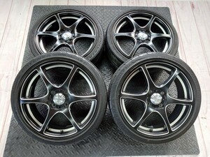 5ZIGEN Pro Racer DF-V6 16インチ 5.5J +45 4H-100 BRIDGESTONE POTENZA 165/45R16 2018年 アルトワークス エブリィ コペン N-BOX N-ONE