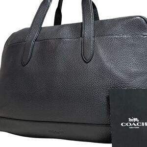 1円～【未使用級】入手困難品 コーチ COACH トートバッグ ビジネスバッグ ブリーフケース A4 2way レザー メンズ レディース ブラック 黒 