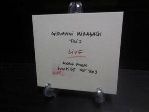 GIOVANNI MIRABASSI TRIO ジョヴァンニ・ミラバッシ LIVE MORE FROM SUNSIDE OCT 2003 澤野工房