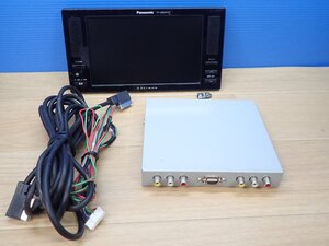 ■ パナソニック ストラーダ PANASONIC 8インチW-VGAモニター/TR-M80WVS7 / ハイダウェイユニット/M80WVS7H リモコン付き [中古品]635