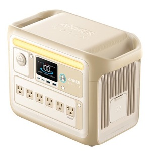 ★急速充電58分!大容量1056Wh!定格1500W!★Anker Solix C1000 ポータブル電源 ベージュ