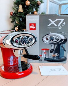 美品 エスプレッソ メーカー illy x 7.1 イリー マシーン IPERESPRESSO francis for x7 レッド 赤 コーヒー カフェ イタリア マシン