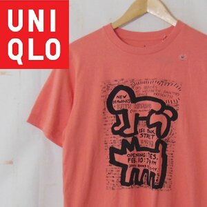 未使用　ユニクロ UNIQLO■SPRZ NY キース・へリング　グラフィック半袖Tシャツ　■M■ピンク ※IW4510100