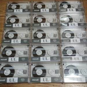 【未使用】maxell ノーマルポジション90分 カセットテープ　15本　