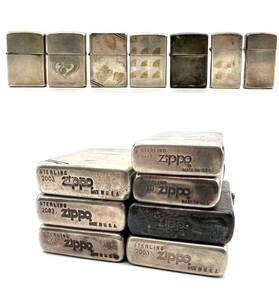 ■ Zippo ジッポ STERLING SILVER スターリング シルバー 7点 7個 まとめて セット ライター 1937 レプリカ 1996 2001 2003 2005 現状品