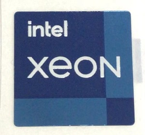 ■新品・未使用 ■10枚セット 第十一代【intel XeON】エンブレムシール【14*14㎜】送料無料・追跡サービス付き☆P275