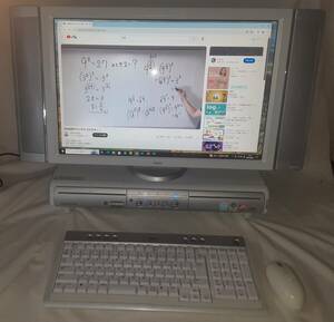 中古NECモニター一体型デスクトップ / PC-VS770/JG / Core2 T7200@2.00GHz / SSD 240GB / メモリ 3GB / Office2021 / 動作品