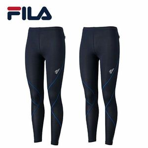 送料185円■ux501■▼レディース FILA インナーロングタイツ(445-407) L 2点 【シンオク】【クリックポスト発送】