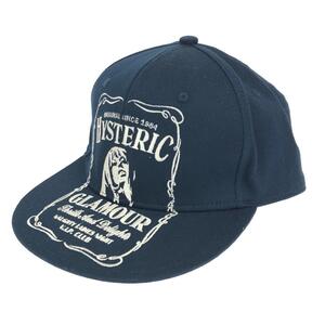 美品◆HYSTERIC GLAMOUR ヒステリックグラマー HYS WHISKY CAP キャップ ◆0263QH05 ネイビー 綿 ユニセックス 帽子 ハット hat 服飾小物