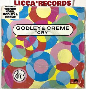 RARE Godley & Creme - Cry FRANCE 1985 ORIGINAL Polydor 8817867 *7“ EPレコード LICCA*RECORDS 218