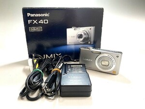 1円～ 中古 通電○ Panasonic パナソニック LUMIX ルミックス DMC-FX40 コンパクト デジタルカメラ 12 MEGA PIXELS 写真 撮影 コレクター