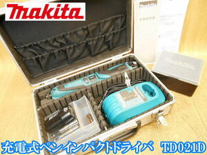 マキタ makita 充電式 ペン インパクトドライバ TD021D バッテリー2個 充電器 コードレス インパクトドライバー BL7010 DC07SA No.3618