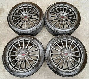 【極上品】スバル WRX STI 純正オプション ホイールタイヤ ブリヂストン ブリザックVRX スタッドレス 245/40R18 VAB 8.5J 114.3 レヴォーグ