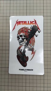 powell　パウエル　メタリカ　METALLICA コラボ　ステッカー　限定　リミテッド　スケートボード　バンド　デカール　希少　レア　シール