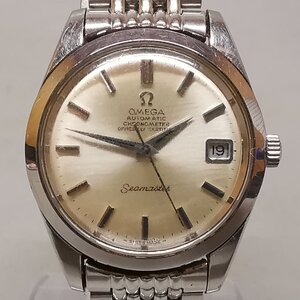 稼働品 OMEGA Seamaster CHRONOMETER AUTOMATIC オメガ シーマスター クロノメーター デイト 自動巻 純正ブレス メンズ 腕時計 3針 Z7092