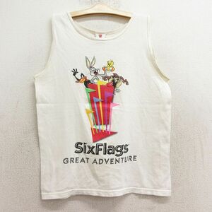 古着 ビンテージ タンクトップ キッズ ボーイズ 子供服 90s シックスフラッグス ルーニーテューンズ バッグスバニー タズ トゥイーティー