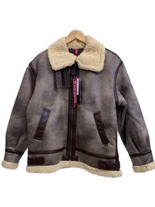 ALPHA INDUSTRIES◆B-3 フェイクムートンジャケット/タグ付/フライトジャケット/M/フェイクレザ-/TA1548-01