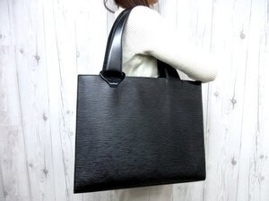 極美品 LOUIS VUITTON ルイヴィトン エピ ジェモ ノワール トートバッグ ショルダーバッグ バッグ M52452 レザー 黒 A4収納可 メンズ 78262