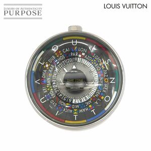 ルイヴィトン LOUIS VUITTON エスカル テーブルクロック Q5Q000 マルチカラー クォーツ ガラス 置き時計 ウォッチ Escale 90230132