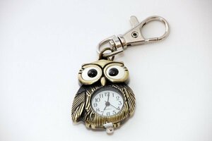 【 送料当社負担 】懐中時計 ふくろうストラップ Owl ウオッチ フクロウ 梟 ストラップ 【 ふくろうストラップ・シルバー調・懐中時計 】