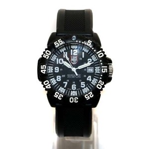 ルミノックス LUMINOX NAVY SEAL ネイビーシールズ 時計 ウォッチ クオーツ アナログ 3針 ラバーバンド デイト 黒 3050/3950