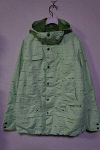 BURTON AFTER HOURS Jacket size M バートン スノーボード ジャケット ライトグリーン 総柄