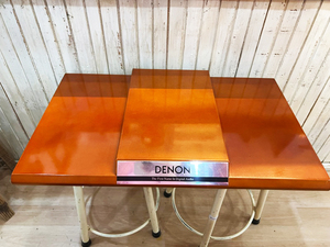 ★非売品 DENON/デノン 木製オーディオ台 オーディオラック ディスプレイ台 59cm×35cm コンポ スピーカー ★販促 展示用 販売店