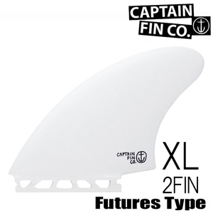 キャプテンフィン ツインキール モデル 2フィン ツインフィン / Captain Fin TwinKeel WHT