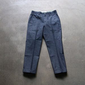 ★ 新品 Lサイズ 完売品 バーンストーマー BARNSTORMER 1314P RIP DENIM FATIGUE PANTS INDIGO リップストップ デニムファティーグ パンツ