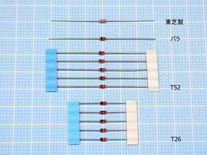 ツェナーダイオード　500mW各種　Vz=18.00V以上　　　　　　10個