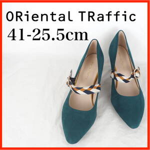 MK8817*ORiental TRaffic*オリエンタルトラフィック*レディースパンプス*41-25.5cm*グリーン系