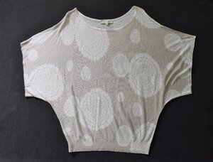 5000-NN00456★ローラアシュレイ 美品★きれいめリラックス.:* レーヨンドルマンニット M ライトグレー系 LAURA ASHLEY