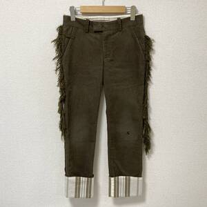 BUT BEAUTIFUL… 2004AW UNDERCOVER アンバレリーデュポン フリンジ コーデュロイ パンツ カーキ アンダーカバー VINTAGE archive 4110177 