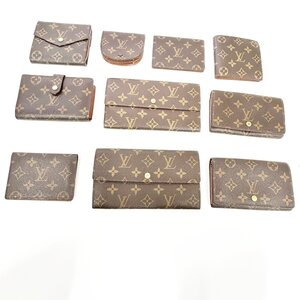 【1円スタート】【まとめ売り】LOUIS VUITTON ルイ・ヴィトン モノグラム パス/コインケース がま口 財布 他 ジャンク 10点セット 372789