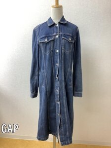 ギャップ (GAP) ブルーデニム コートワンピース サイズM