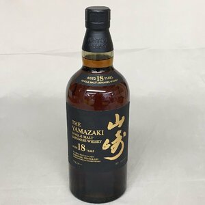 ＜福岡県内・限定発送商品＞【未開栓】SUNTORY（サントリー）山崎18年 シングルモルトウィスキー 43% 750ml ※箱なし（管理番号：063123）