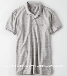 〓SALE!! アメリカンイーグル/US XL/AEO Tipped Flex ポロ/H.Gray