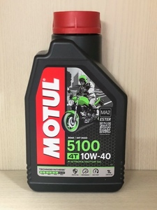 【24-i174】★ 新品・未開封 ★ MOTUL モチュール5100 4T 10W-40 ★ バイク用化学合成オイル 1L 正規品 ★