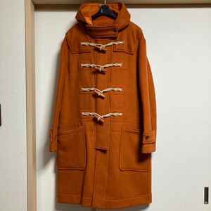 【美品】Nigel Cabourn ナイジェルケーボン 100%カシミヤ ダッフルコート オレンジ サイズ46 英国製 GLOVERALL