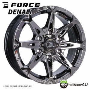 4本セット フォースデナリ DENALI 18x8.0J 6/139.7 +15 SBC BFグッドリッチ マッドテレーン T/A KM3 265/60R18 BL プラド ハイラックス