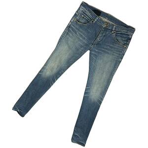 LEON掲載 定価4.6万 1piu1uguale3 9 TAPERED PROGESSIVE STRETCH DENIM Ⅴ　ウノピュ wjk akm ジュンハシモト テーパードデニムパンツ